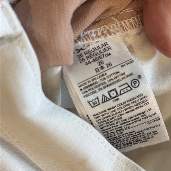 GAP True Skinny Women’s White Jeans – Size 26 Regular - Picture 7 of 9